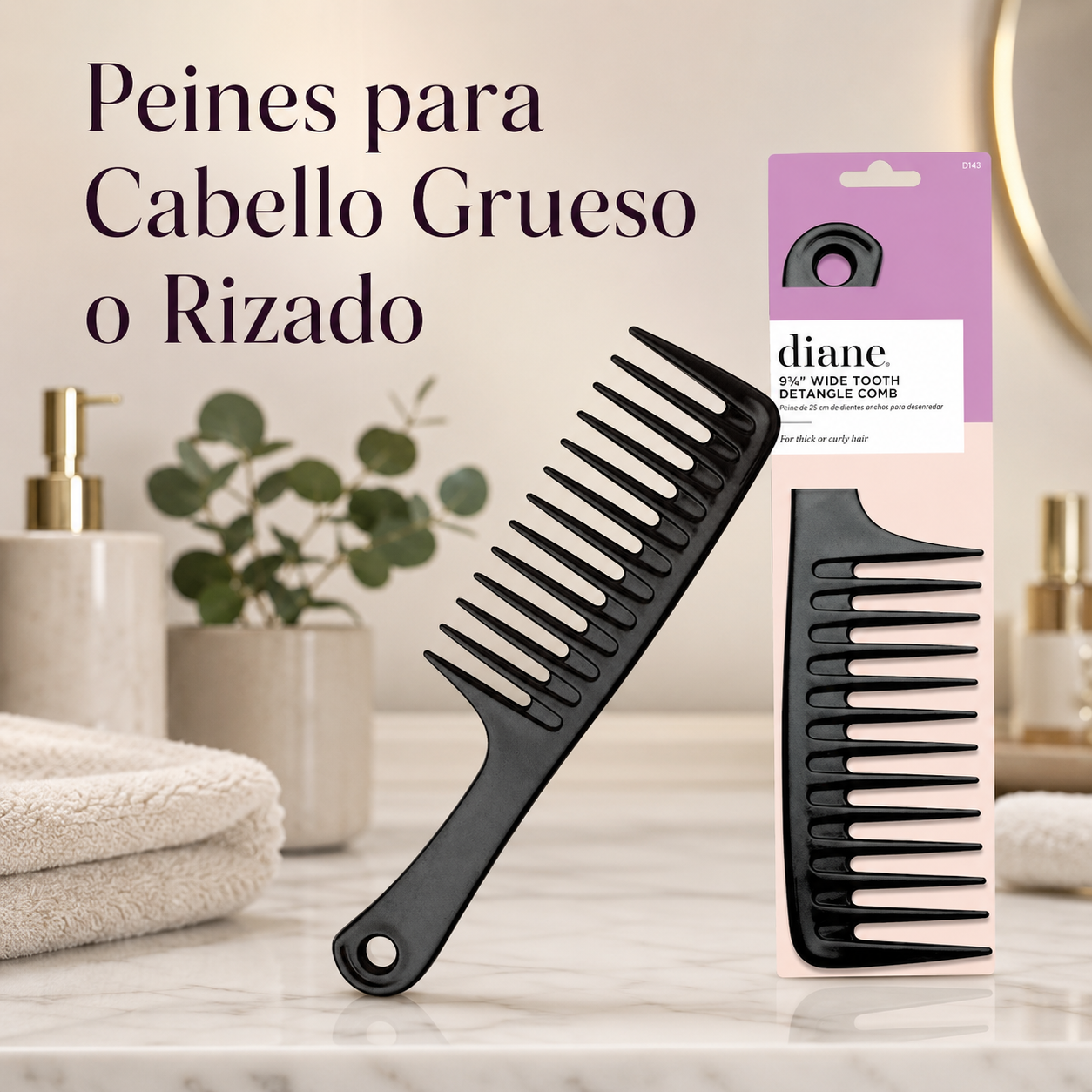 Peines para Cabello Grueso o Rizado – La Rose Beauty – D' Rose Beauty ...