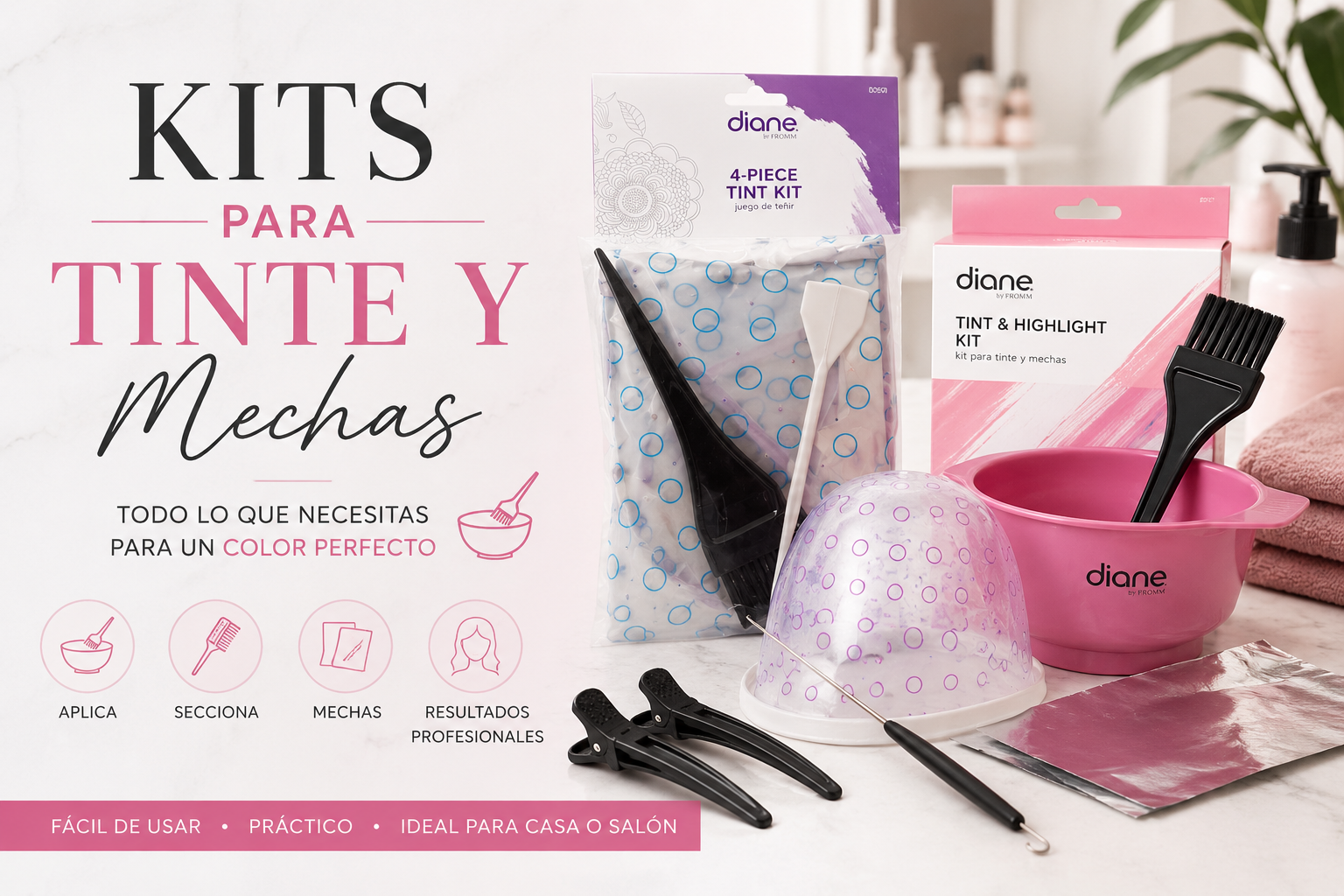 Kits para Tinte y Mechas Profesional – La Rose Beauty – D' Rose Beauty ...