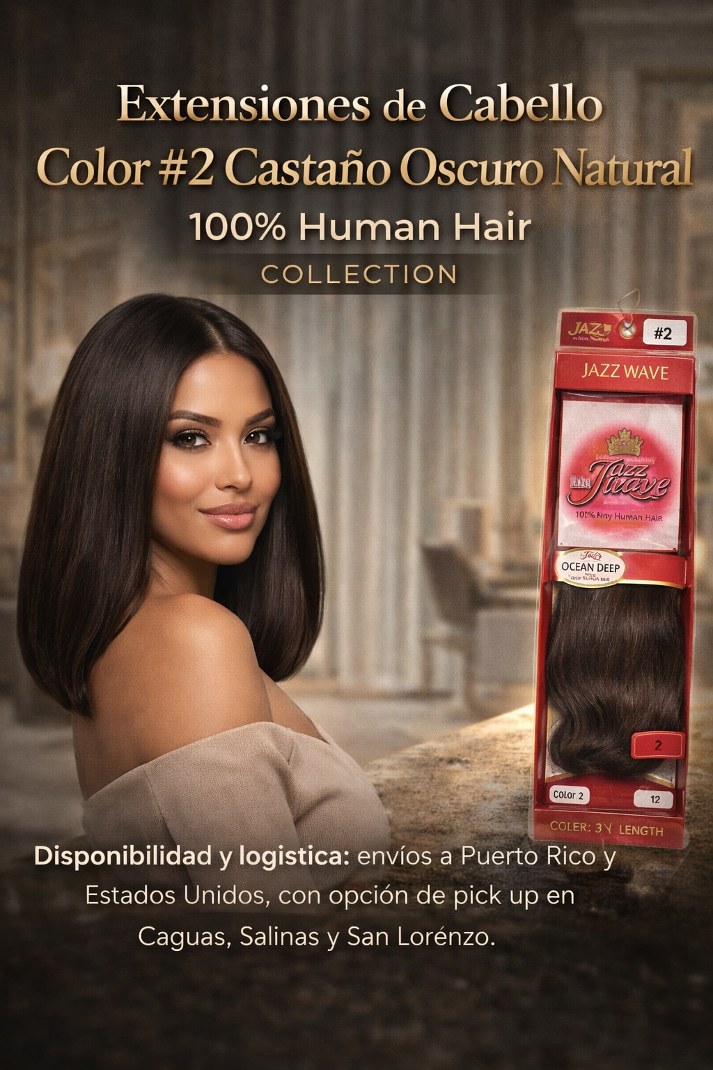 Extensiones Color #2 Castaño Oscuro Natural 100% Human Hair – D' Rose ...