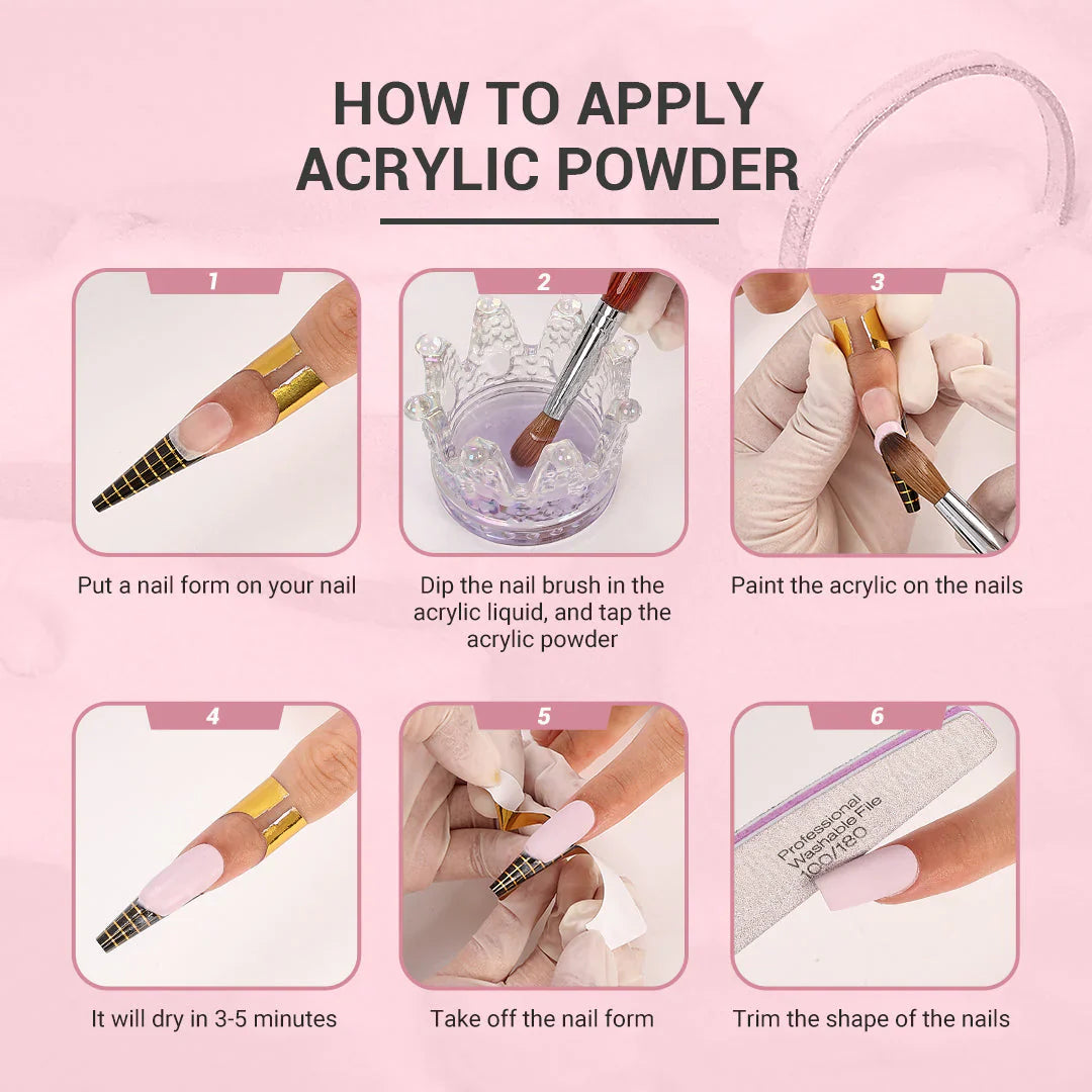 Polvos Acrílicos para Diseño y Estructura de Uñas – D' Rose Beauty Center
