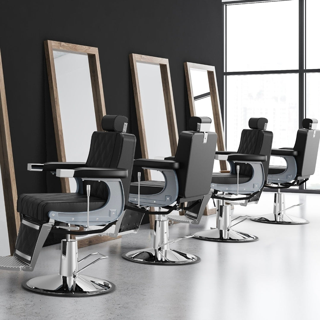 Sillas y Bancos Profesionales para Salones y Barberías – D' Rose Beauty ...