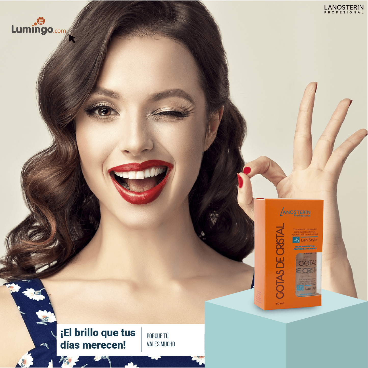 LANOSTERIN PROFESIONAL GOTAS DE CRISTAL SELLADOR DE PUNTAS 1.01OZ 0210030