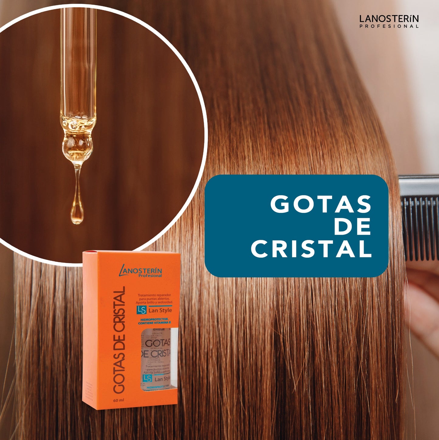 LANOSTERIN PROFESIONAL GOTAS DE CRISTAL SELLADOR DE PUNTAS 1.01OZ 0210030