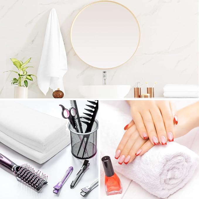 Beauty Style Toalla de Microfibra Color Blanca Pqt de 12 0586312