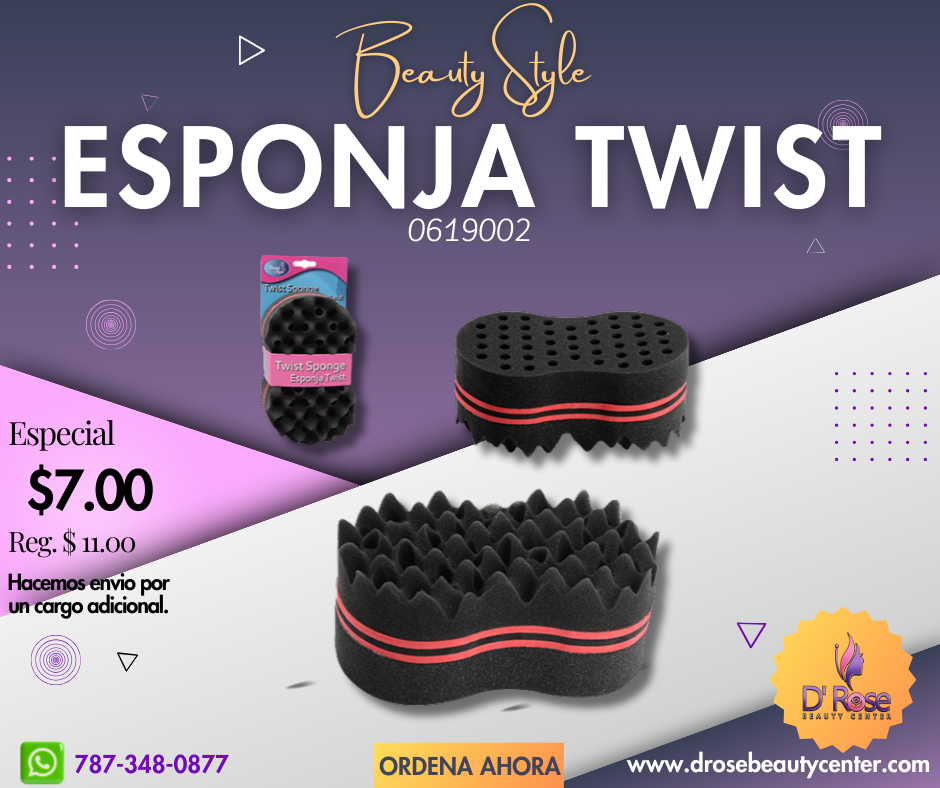 Beauty Style Esponja Wavy o Short Twist 0619002