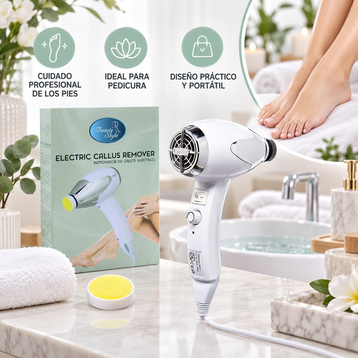 Beauty Style Removedor de Callos Eléctrico 0900488