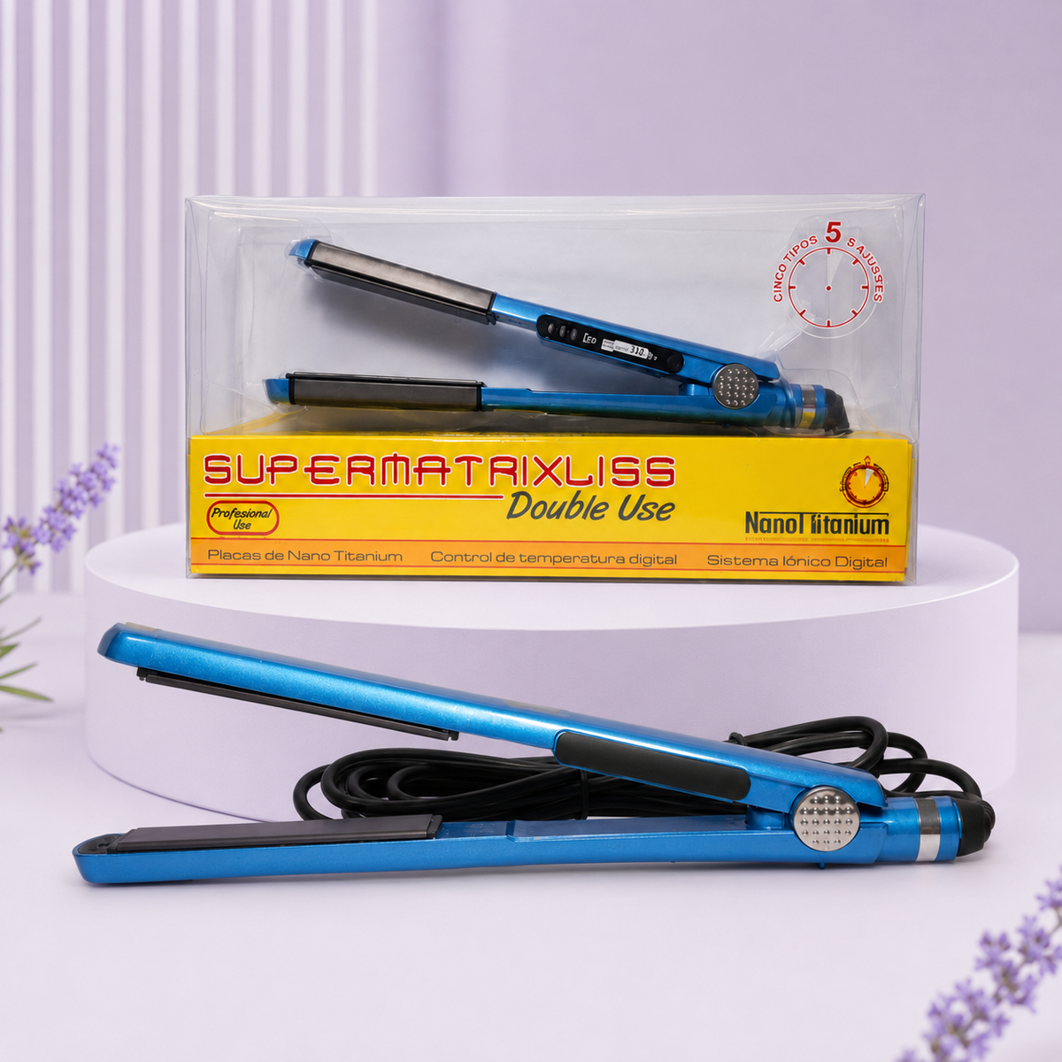 Beauty Style Super Matrix Liss Plancha Doble Uso 1” 0904070