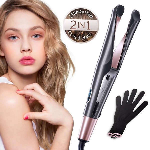 💎 BEAUTY STYLE – PLANCHA 2 EN 1 CURL & STRAIGHT 450°F (0904100) 💎