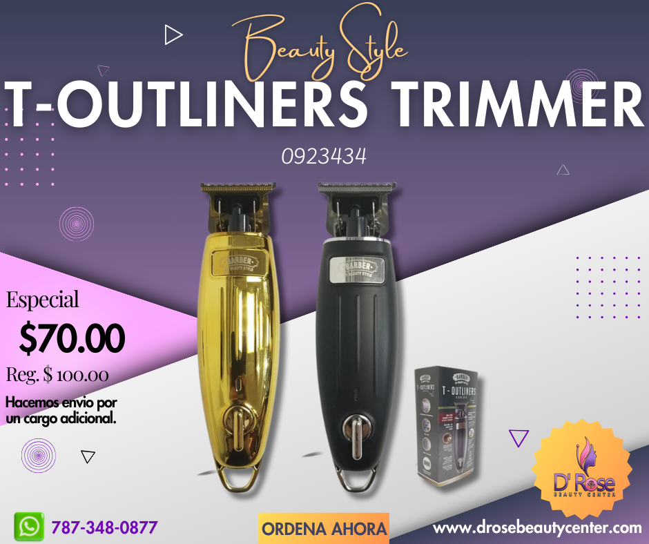 Barber by Beauty Style T-outliners Series Cordless Trimmer 0923434 – D ...