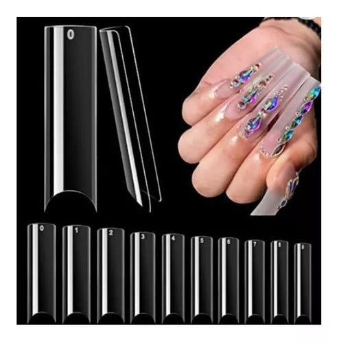 Beauty Style Uñas Curvatura en C Color Transparente de 400pc 1030055