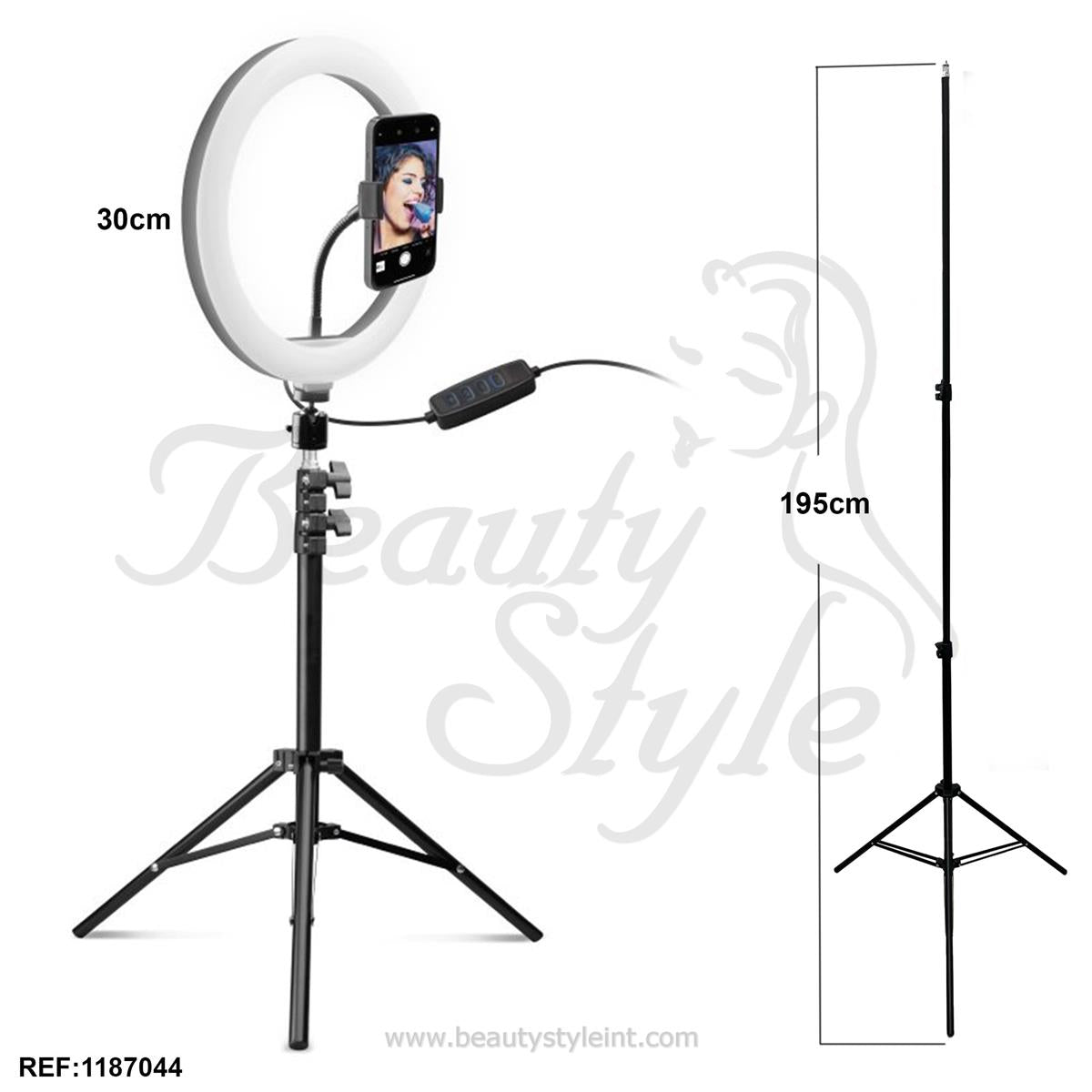 Beauty Style Aro de Luz Con Porta Celular 12" 1187044