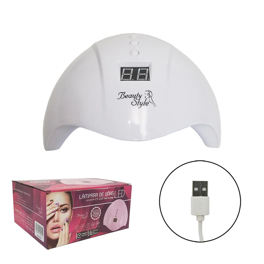 Beauty Style Lampara UV Led Para Uñas 36 watts 2265562