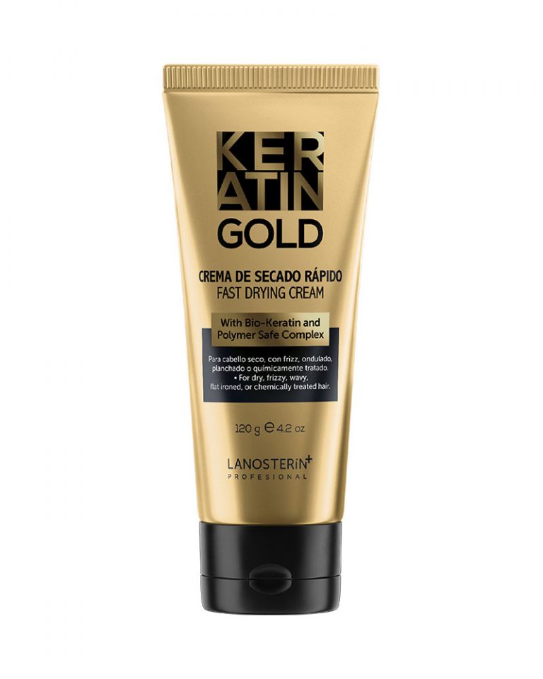 Lanosterín Professional Keratin Gold Crema de Secado Rápido 4.2 oz 23080120