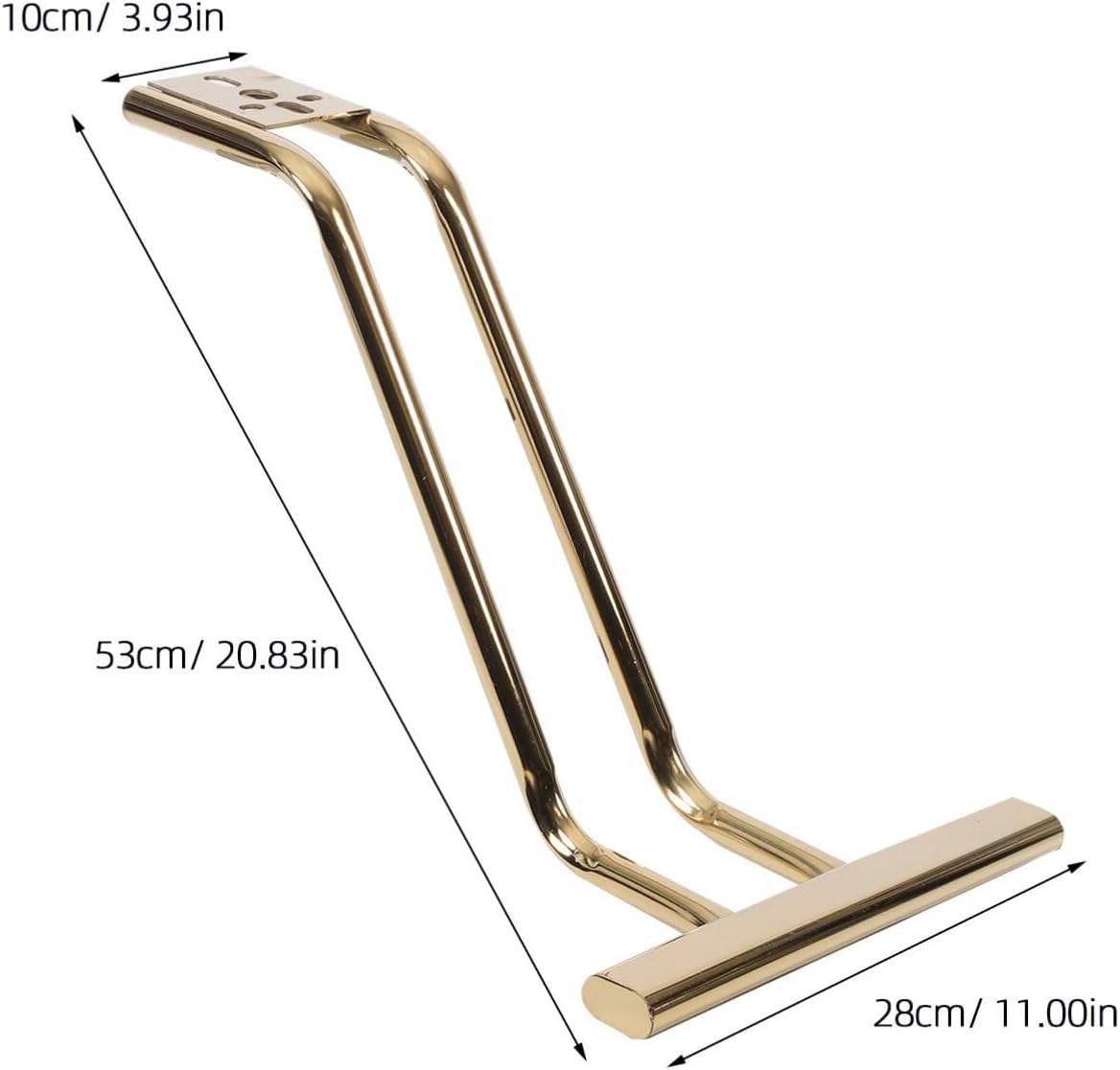 🪑 Beauty Style Apoya Pie Dorado 2 Tubos - Modelo 2325115