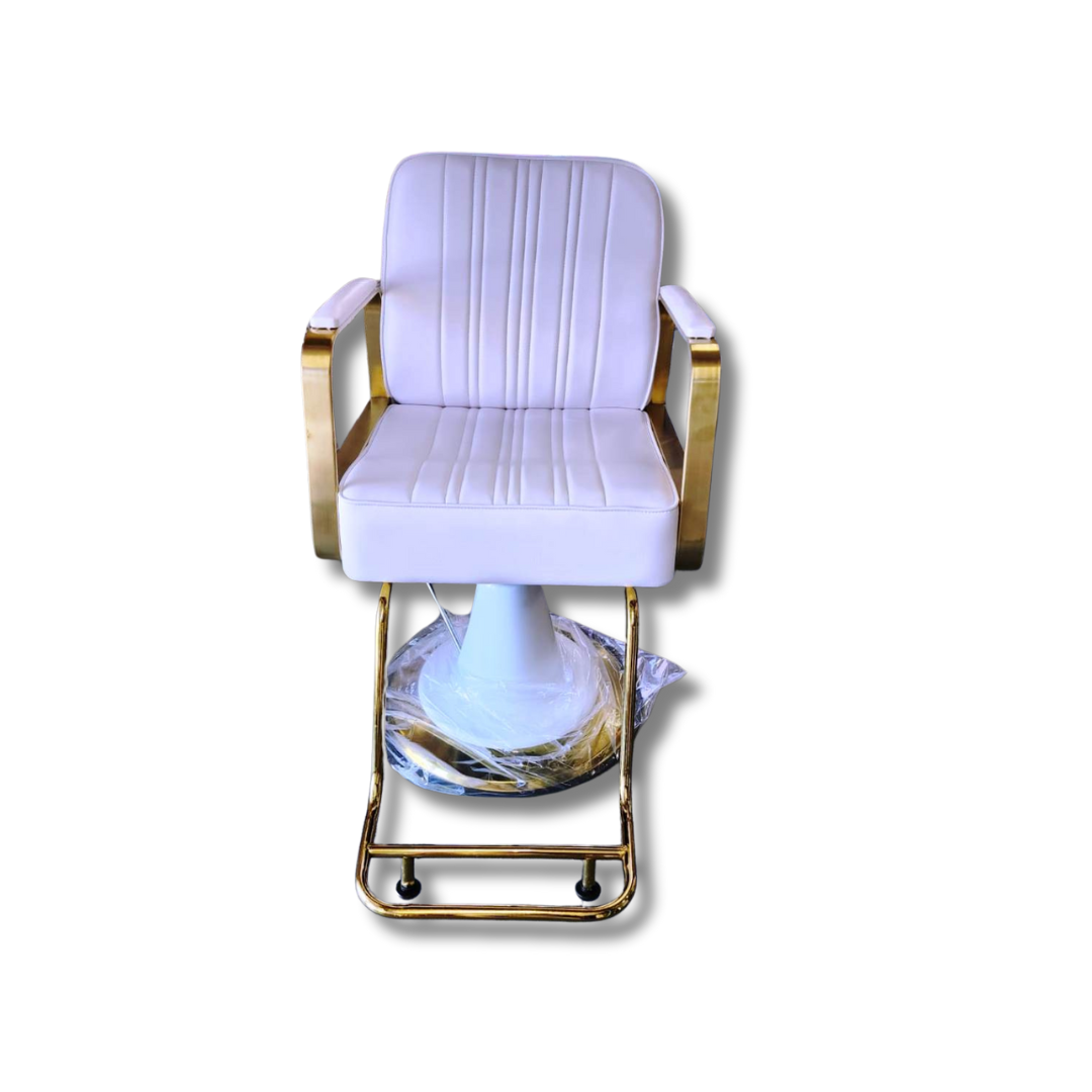 ⭐ Silla Paola Blanca para Barbería y Estilo – Modelo 2506344 (DAÑADA)