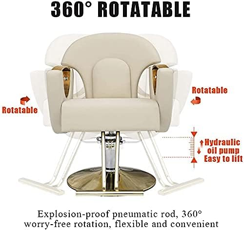 🖤 Silla Rosalía para Estilo o Barbería – Color Negro con Detalles Dorados (2506461)