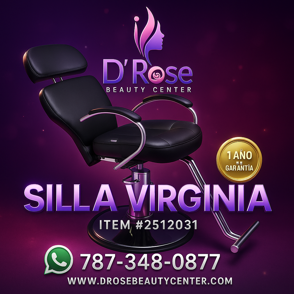 Beauty Style Silla Virginia Reclinable Profesional Negra 2512031