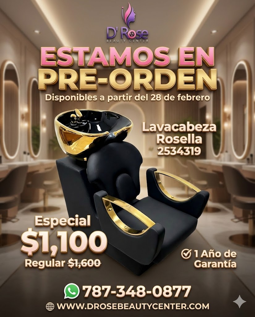 🖤 Beauty Style Lavacabeza Rosella para Estilista o Barbero | Modelo 2534319