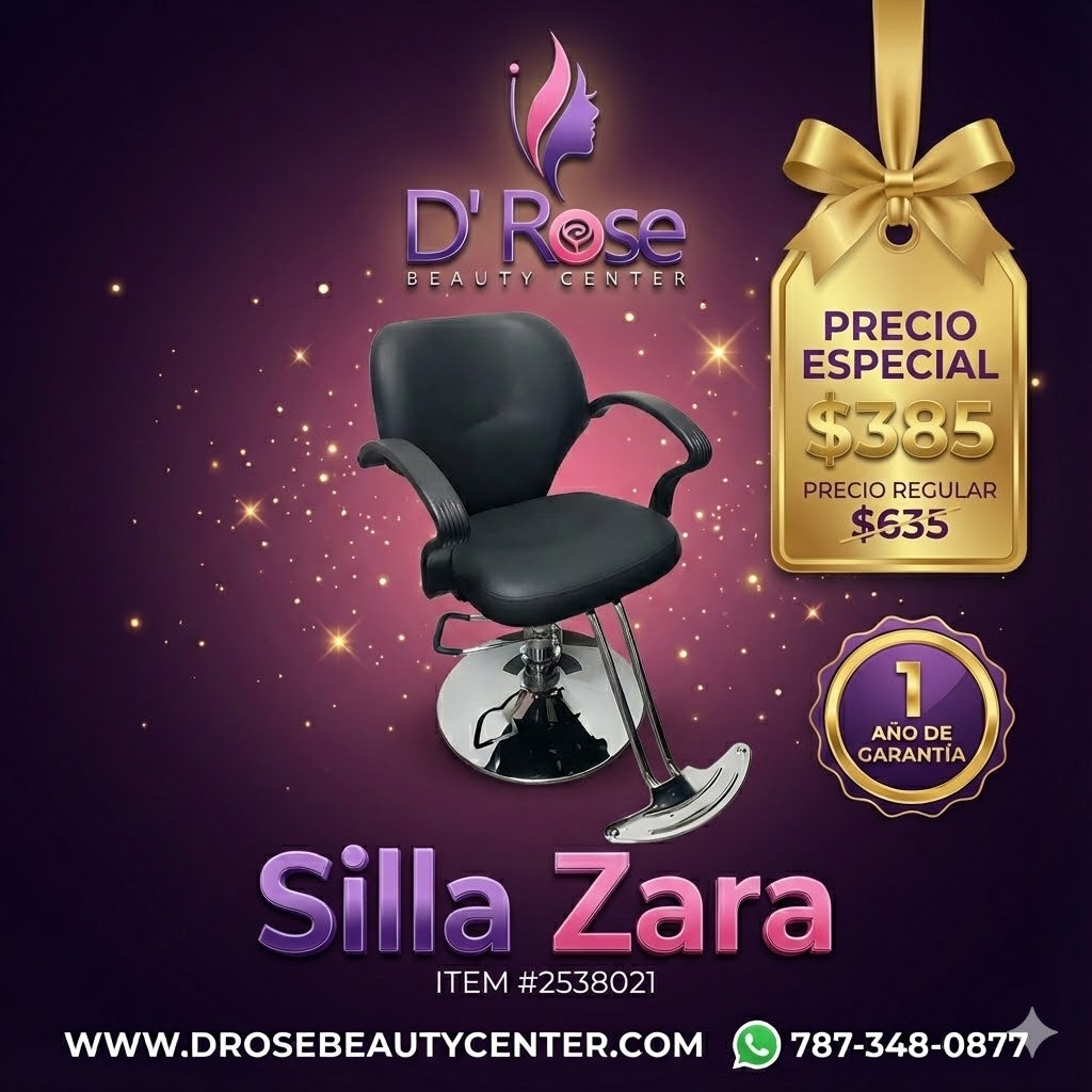 💺 Silla de Barbería y Estilo ZARA – Negra ITEM #2538021