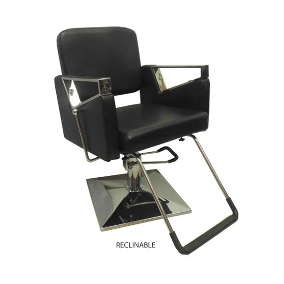💺✨ Silla Zoraya Profesional Beauty Style – Estilo y Barbería con Base Cuadrada Cromada | Modelo 2539232 ✨💺