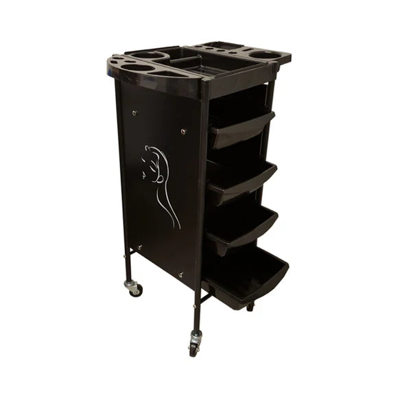 Beauty Style Carrito Auxiliar Para Estilista Barcelona Negro 2586791