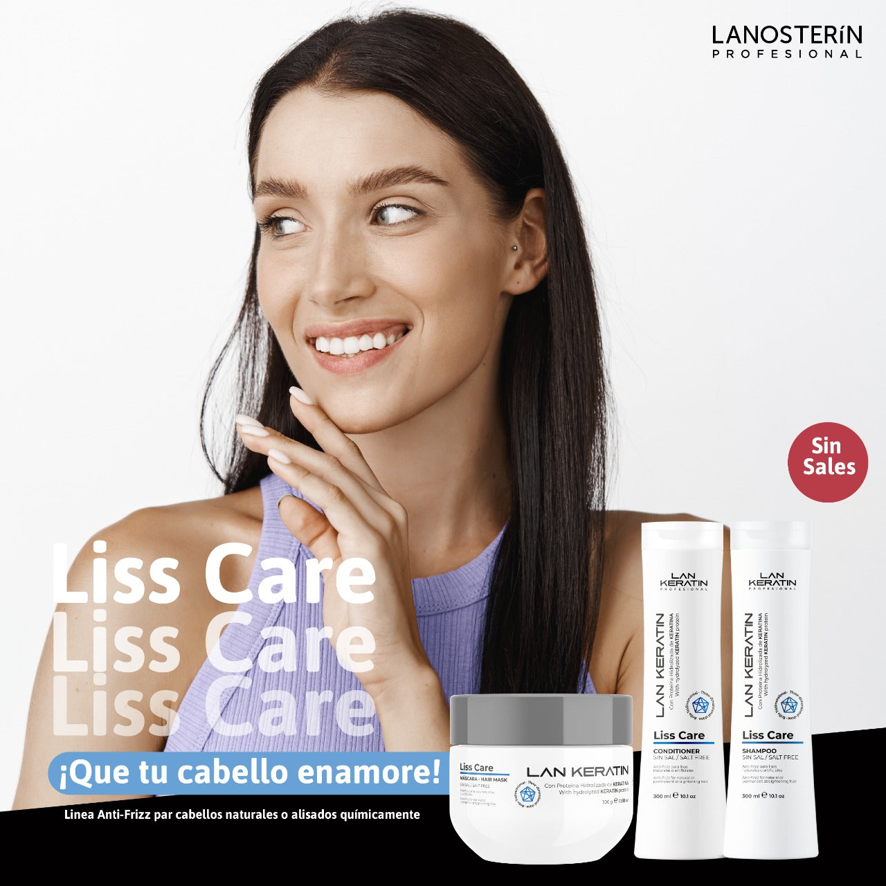 LAN KERATIN PROFESIONAL LISS CARE ACONDICIONADOR 16.9OZ 40629500