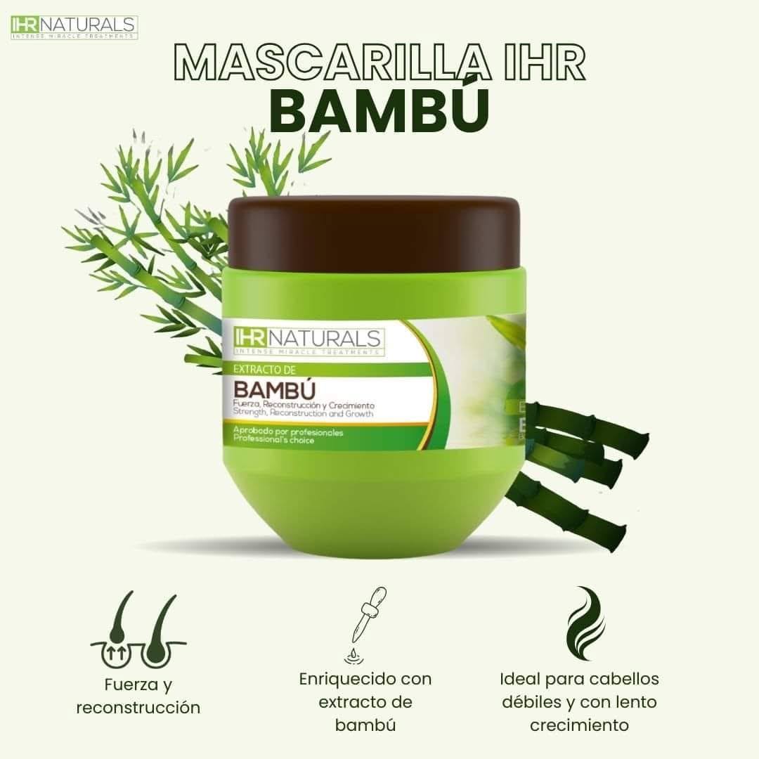 🌿✨ Mascarilla IHR Extracto de Bambú – Fuerza, Reconstrucción y Crecimiento ✨🌿
