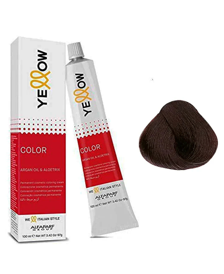 🌟 Tinte Yellow 5.35 Light Golden Mahogany Brown – 100ml 🌟
