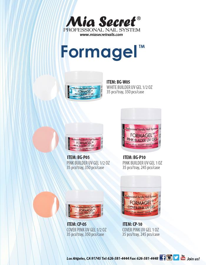 💅✨ Mia Secret® Formagel White Builder UV Gel 0.5 oz / 15 ml (BG-W05) — Gel Constructor Blanco Profesional para Escultura y Extensiones de Uñas ✨💅