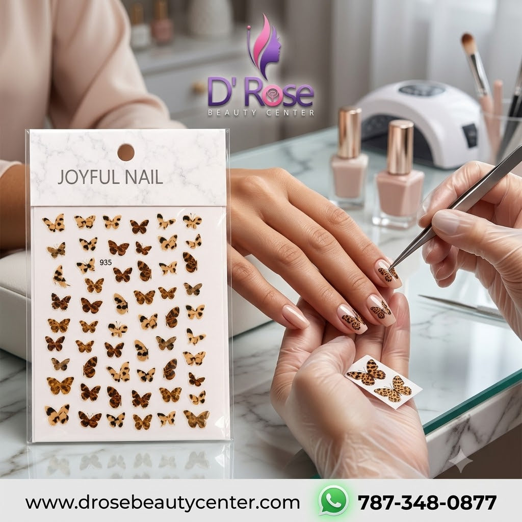 Joyful Nail Stickers 3D Mariposas Animal Print 935