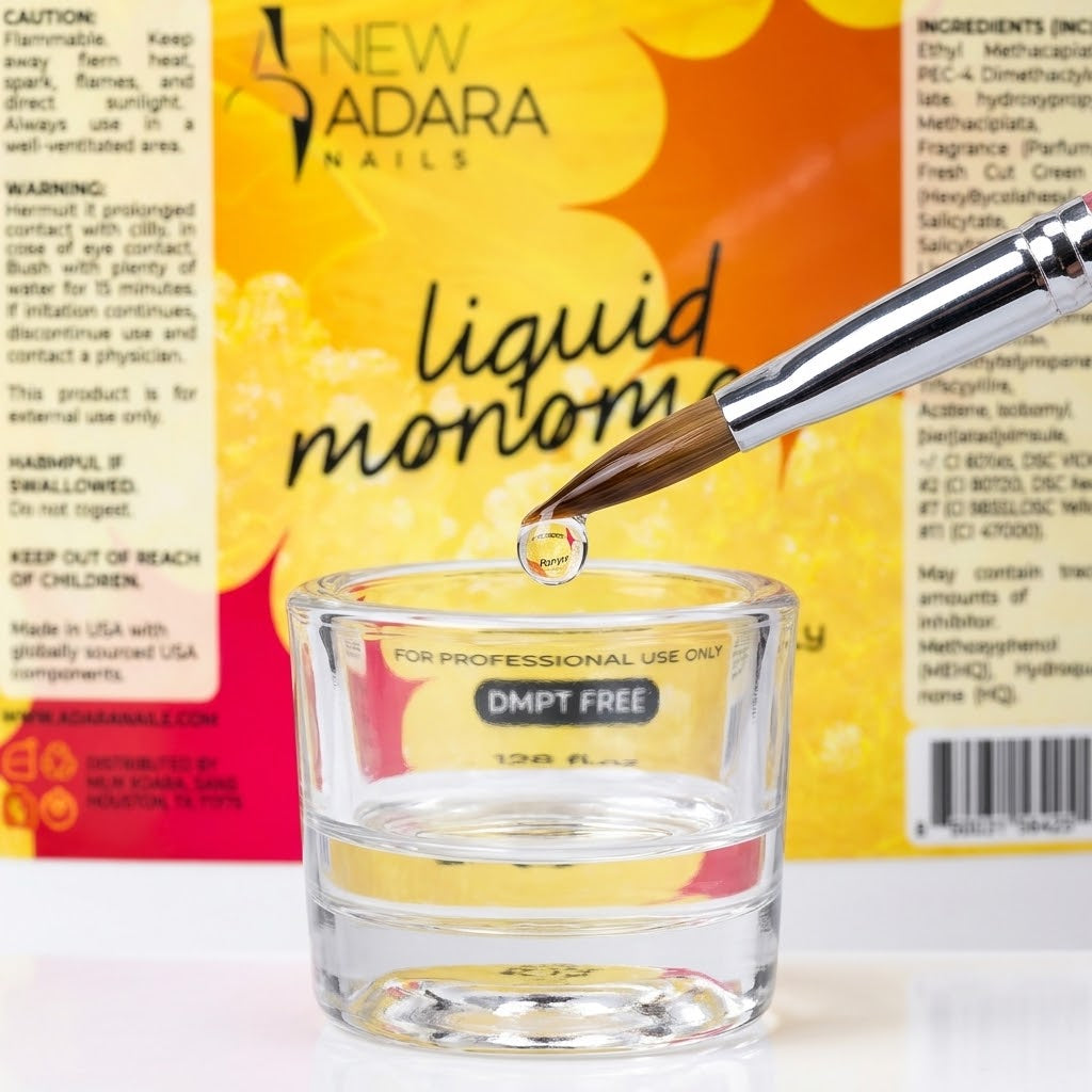 New Adara Nails Liquid Monomer DMPT Free 128 fl oz – A-NM128
