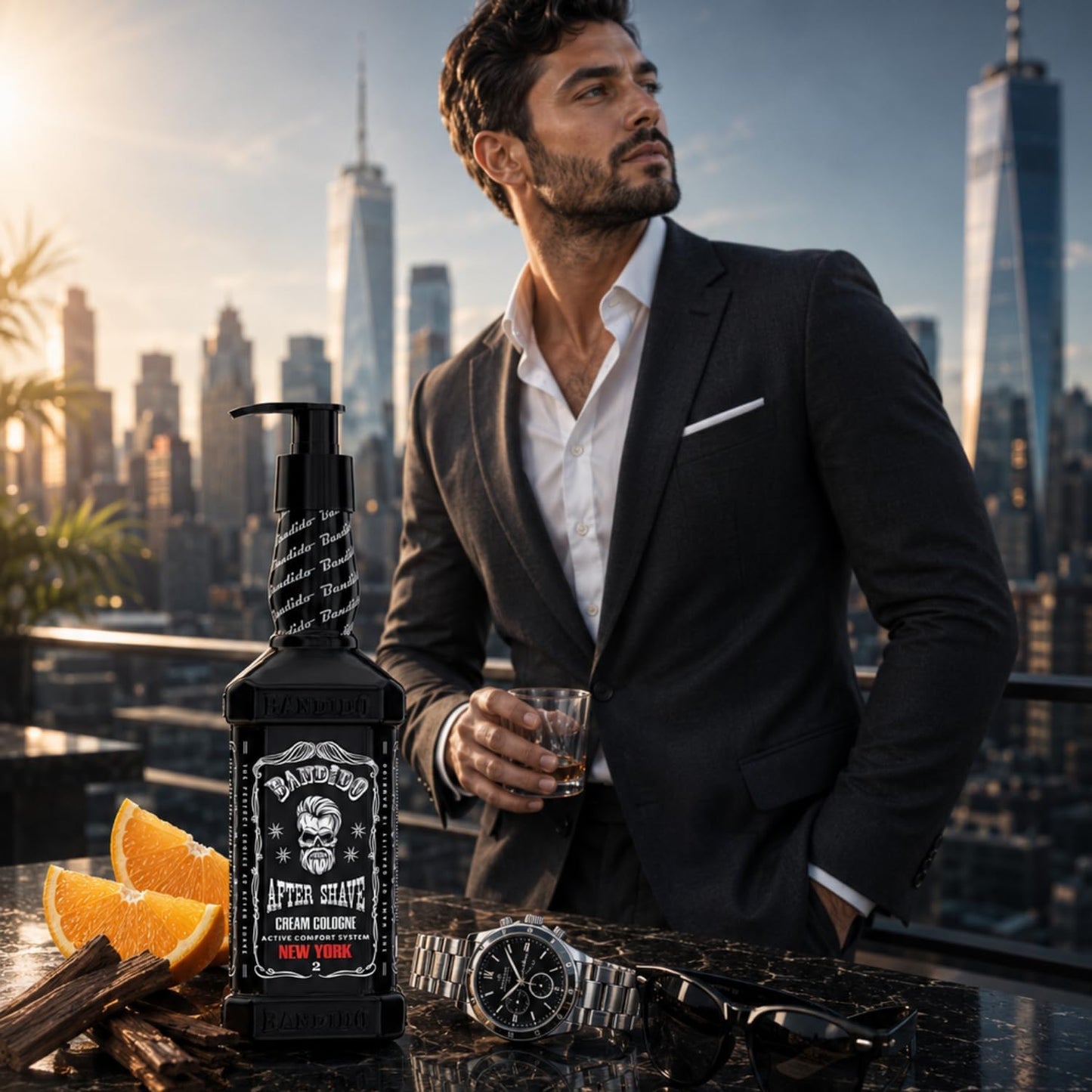 Bandido After Shave Cream Cologne Extreme / New York 11.83 oz – Crema Colonia Refrescante para Después del Afeitado