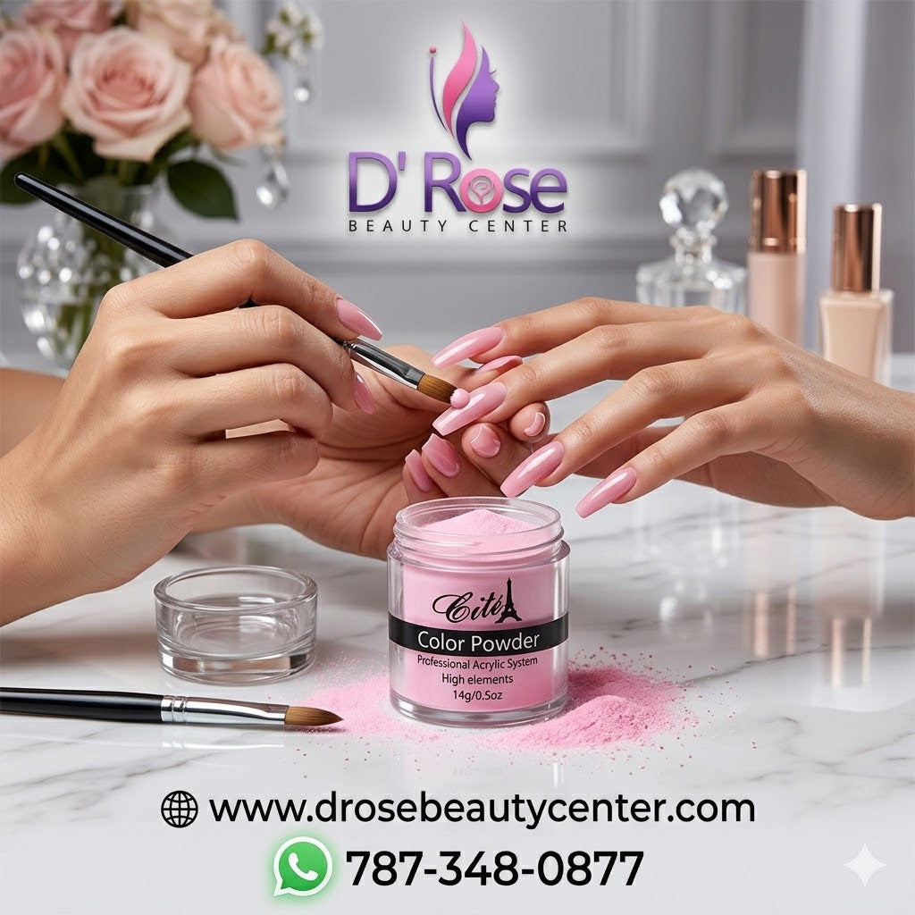 Cité Color Powder CAC0116 – Polvo Acrílico Rosa Pastel 14 g / 0.5 oz