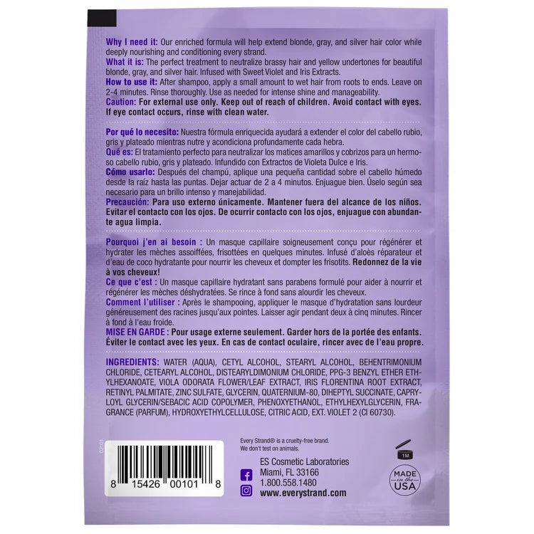Every Strand Naturally Silver Conditioning Treatment Masque – 1.75oz (ESNSCTM1)