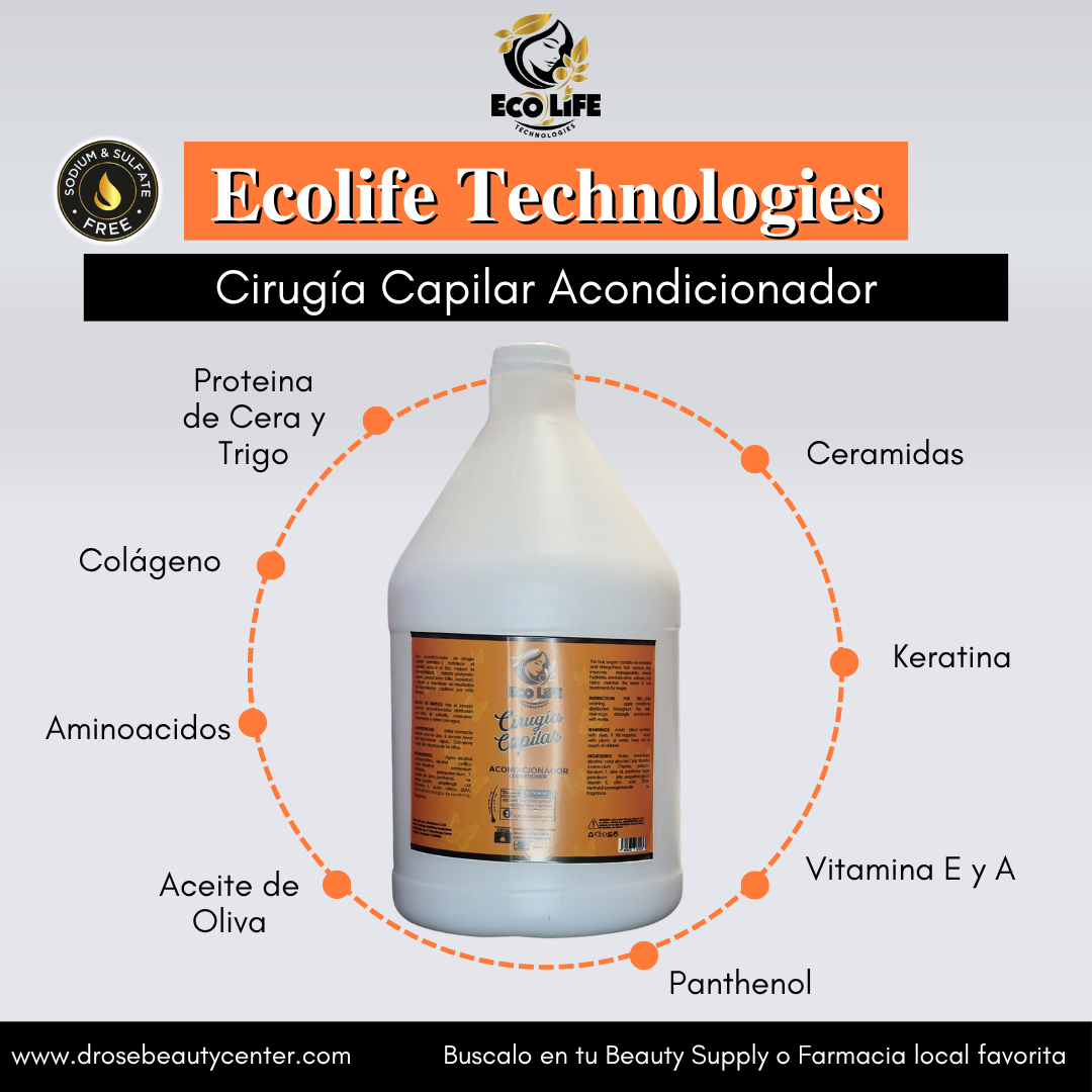💛 ECOLIFE TECHNOLOGIES – CIRUGÍA CAPILAR ACONDICIONADOR GALÓN