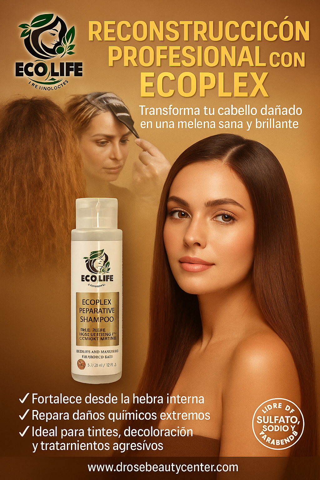 ⭐ ECOLIFE TECHNOLOGIES – ECOPLEX REPARATIVE SHAMPOO 16oz ⭐