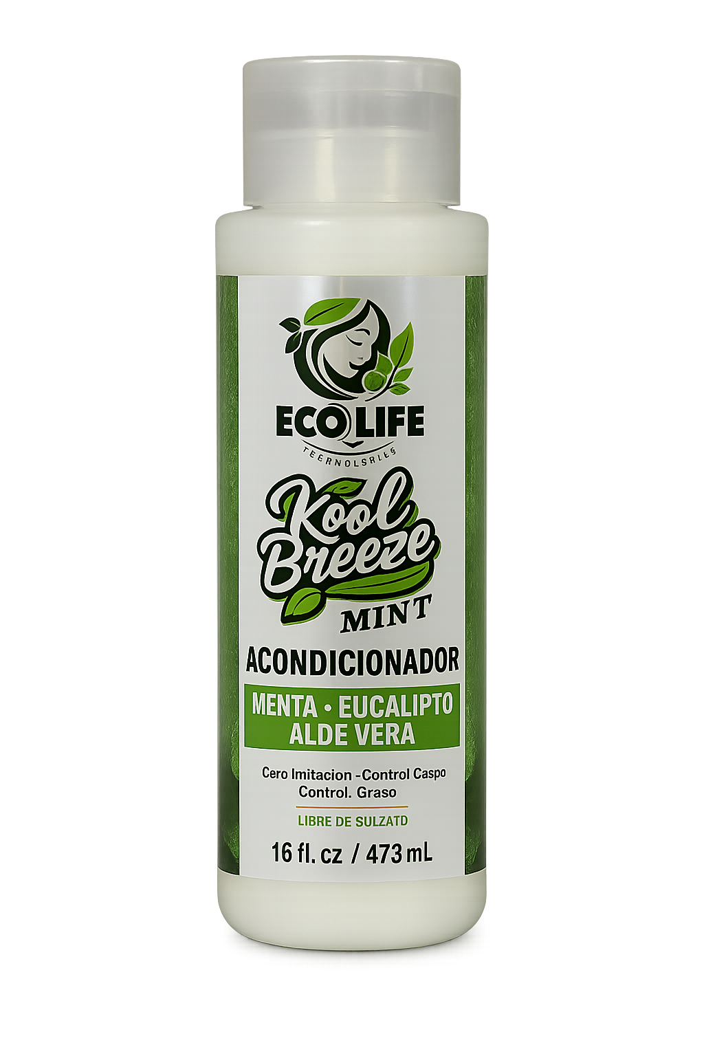 🌿 ECOLIFE TECHNOLOGIES – Kool Breeze Mint ACONDICIONADOR 16oz