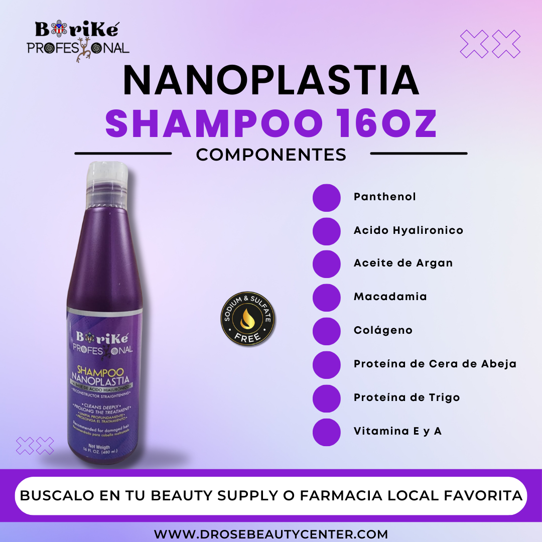 BORIKE PROFESSIONAL NANOPLASTIA SHAMPOO 16OZ BPNSH16