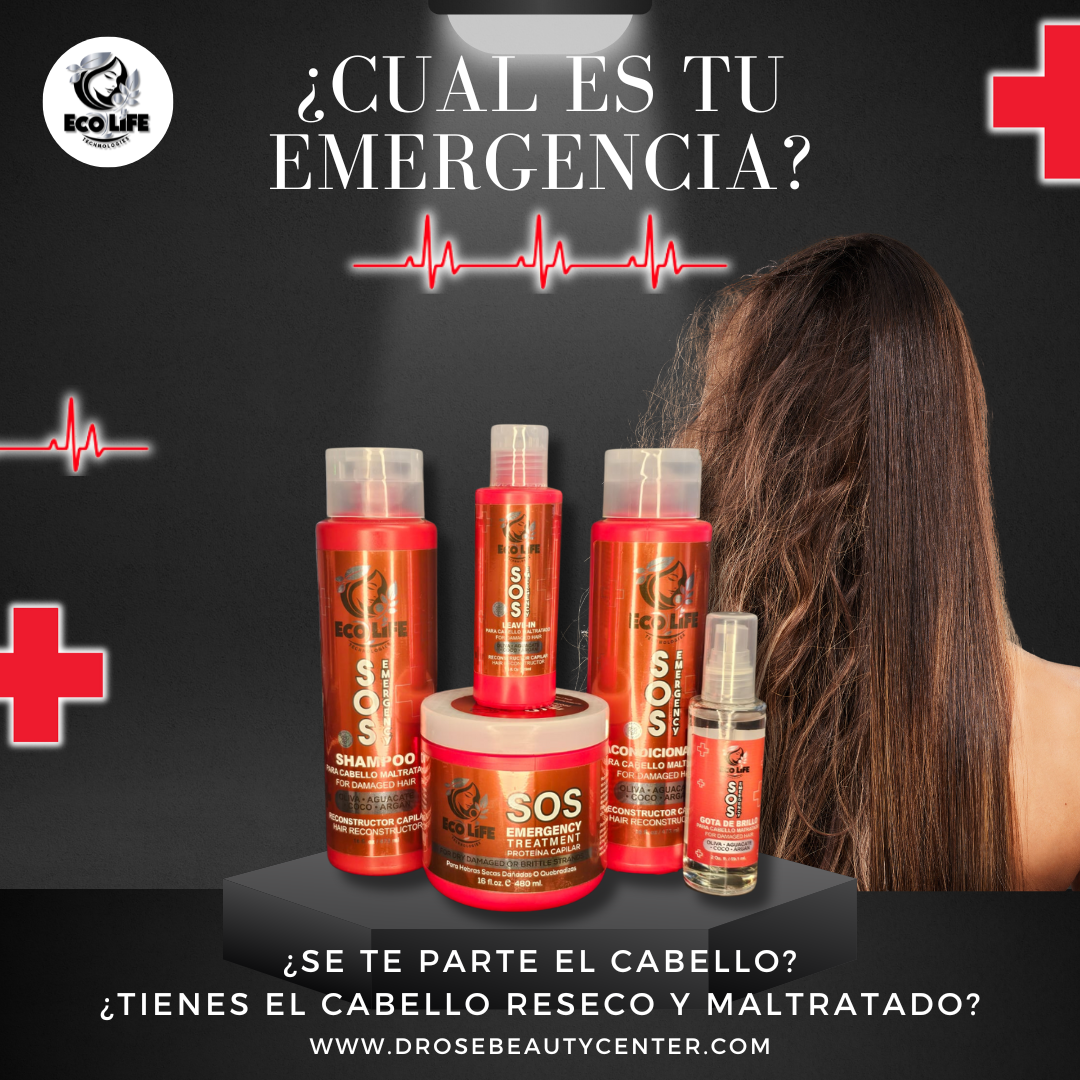 SOS Emergency Proteína Capilar Reconstructora 3 oz – Reparación Extrema y Fortalecimiento Profesional