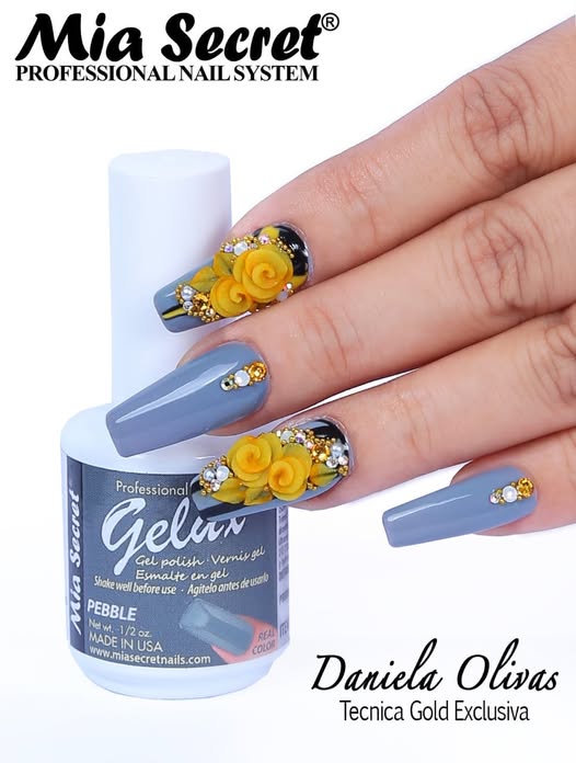 💅✨ Mia Secret® GELUX Gel Polish Pebble 0.5 oz (15 ml) (GP-117) — Esmalte en Gel Profesional de Alta Pigmentación UV/LED ✨💅