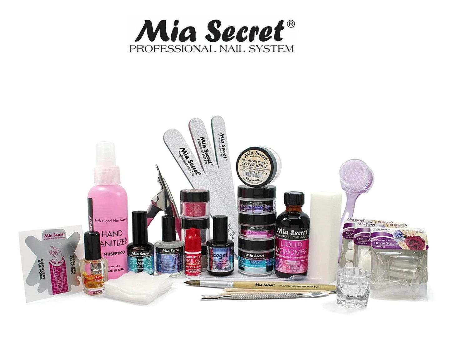 Mia Secret Professional Acrylic Nail Kit KIT-03 – Kit Completo para Uñas Acrílicas