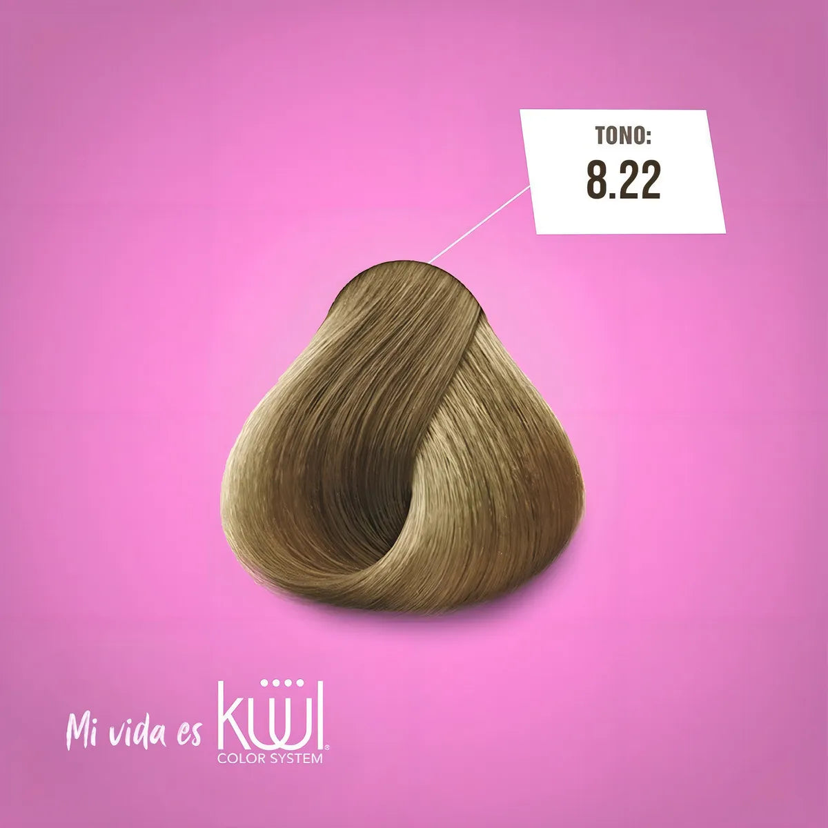 ✨ KUUL 8.22 Rubio Claro Nacarado Intenso – Luminosidad y Elegancia Profesional ✨