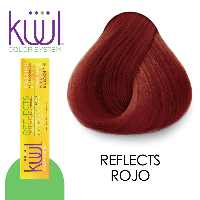 ❤️ KUUL Rojo Reflects – 3.04 oz | Intensidad y Brillo Profesional ❤️