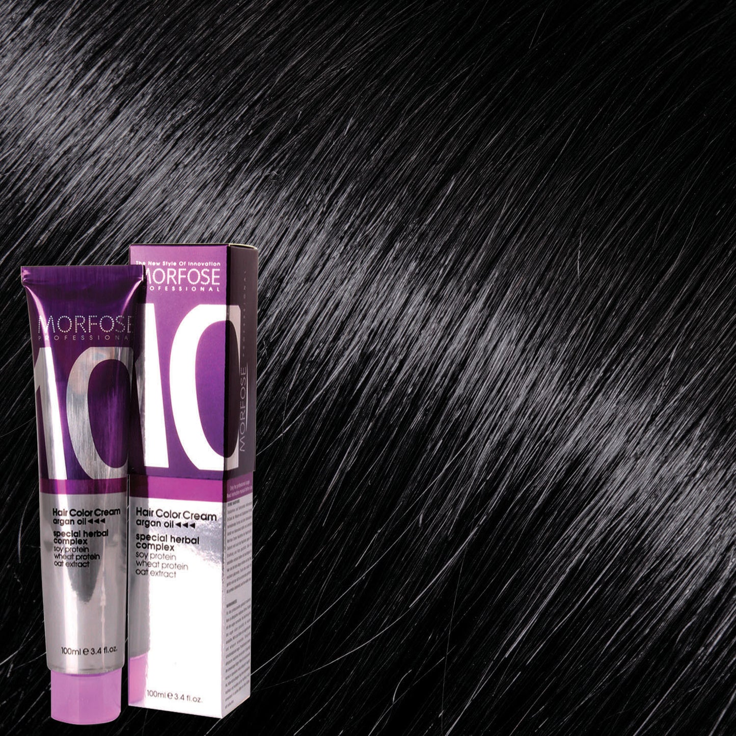 MORFOSE 10 HAIR COLOR CREAM 1 BLACK 3.38OZ M1035OZ1