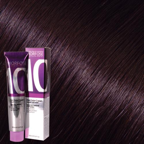 MORFOSE 10 HAIR COLOR CREAM 5.22 LIGHT BROWN DEEP VIOLET 3.38OZ M1035OZ522