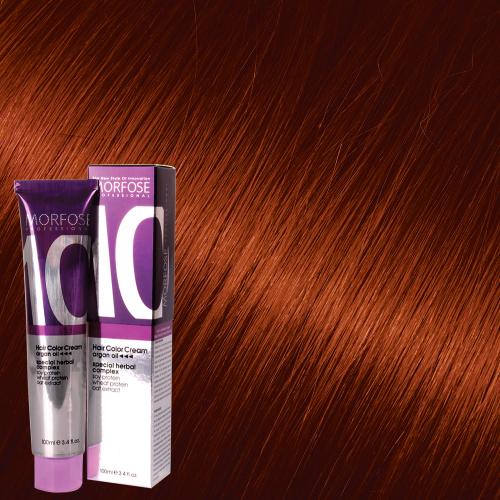 MORFOSE 10 HAIR COLOR CREAM 7.44 INTENSE COPPER 3.38OZ M1035OZ744