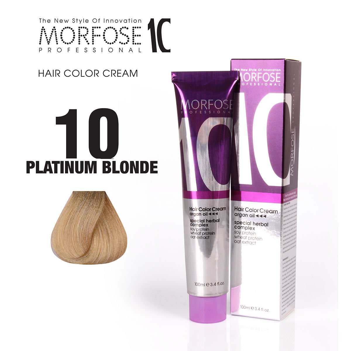 MORFOSE 10 CREMA DE COLOR RUBIO PLATINO 100ML | CON ACEITE DE ARGÁN