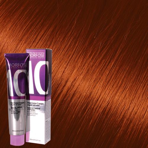 MORFOSE 10 Hair Color Cream 8.4 Light Copper – Tinte Profesional Sin Amoníaco con Aceites Naturales | 100 ml