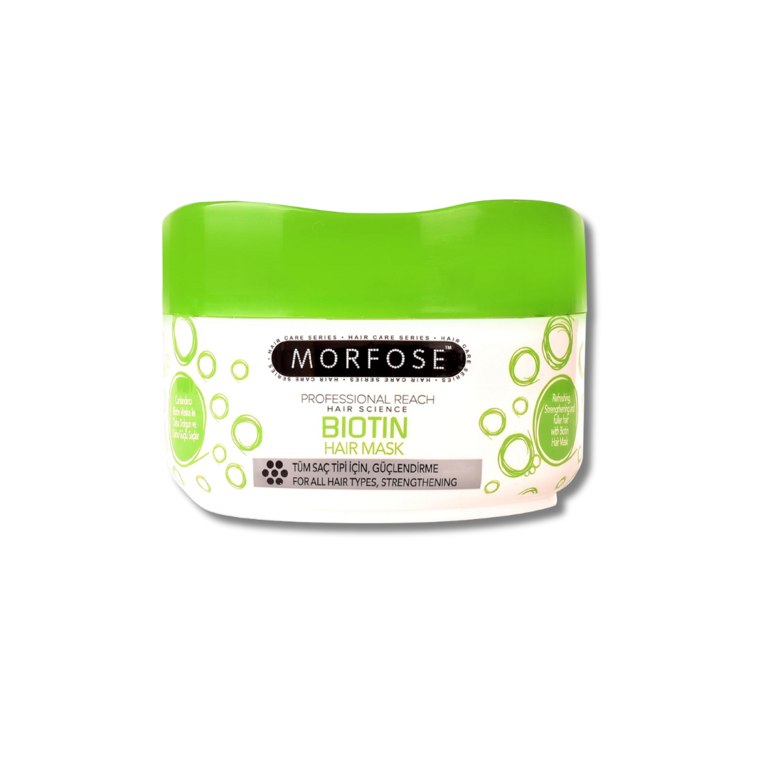 MORFOSE PROFESSIONAL BIOTIN HAIR KIT 3PC – Shampoo 500ml + Hair Mask 250ml + Two Phase Conditioner 7.4oz (MBHK3)