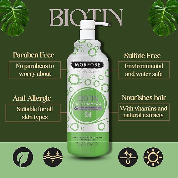 MORFOSE PROFESSIONAL BIOTIN SHAMPOO 16.9oz – MBS500